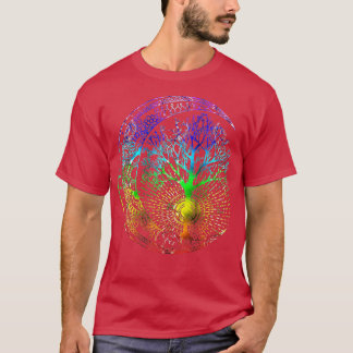 Mandala Moon Chakra Tree of Life T-Shirt