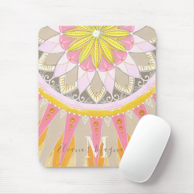 Mandala Morning Sun modische Mousepad (Mit Mouse)