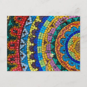 Mandala Mosaic Monte Verità Schweiz Postkarte