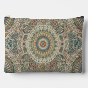 Mandala Mosaic Zippered Pouch Zubehörtasche