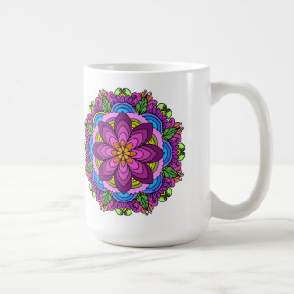 Mandala Mug: Lotus Bloom Mandala Kaffeetasse