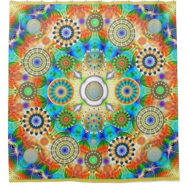 Mandala Multi Verse Duschvorhang (Vorderseite)