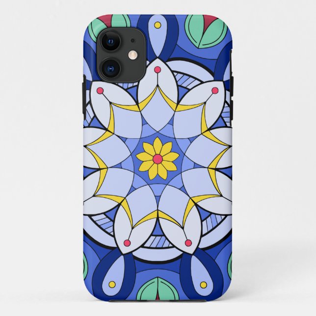 Mandala Muster 01 Case-Mate iPhone Hülle (Rückseite)