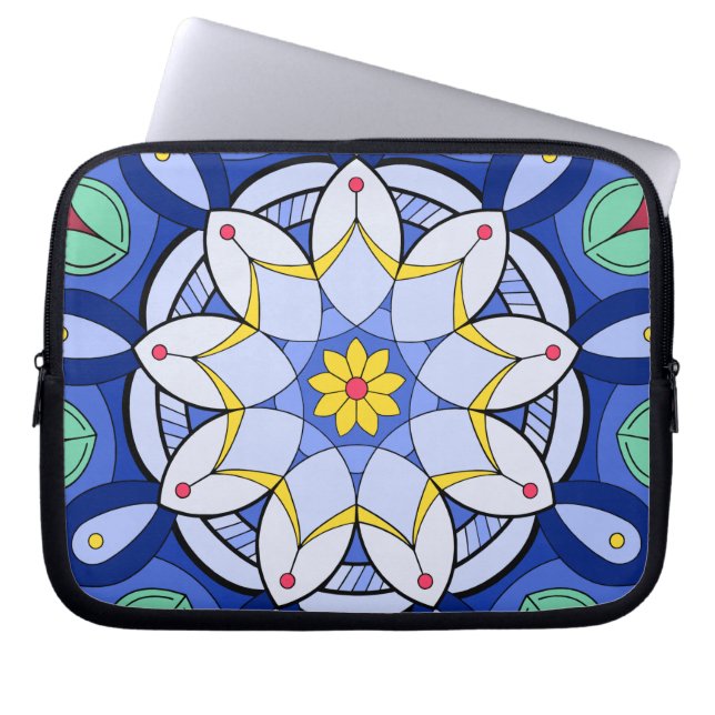 Mandala Muster 01 Elektronik-Bag Laptopschutzhülle (Vorderseite)