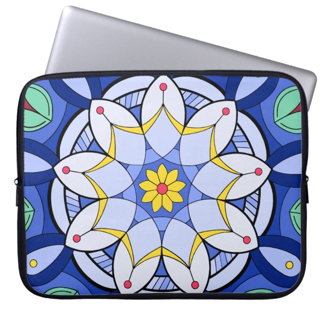 Mandala Muster 01 Elektronik-Bag Laptopschutzhülle (Vorderseite)