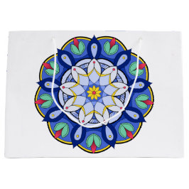 Mandala Muster 01 Große Geschenktüte