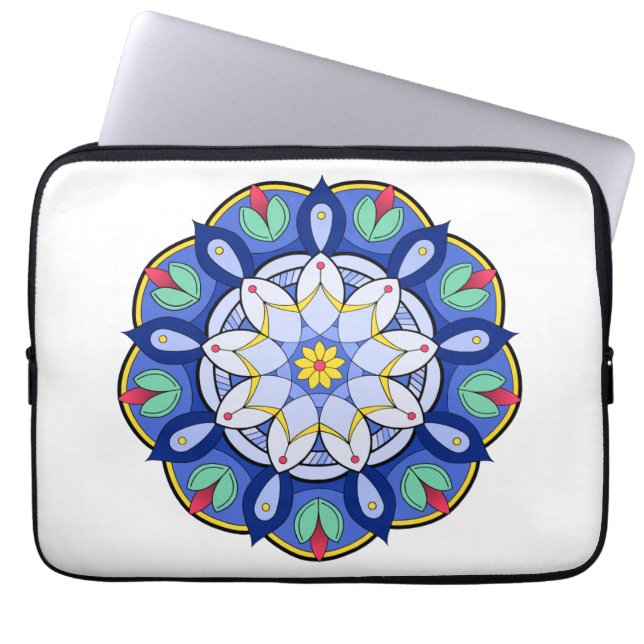Mandala Muster 01 Laptopschutzhülle (Vorderseite)