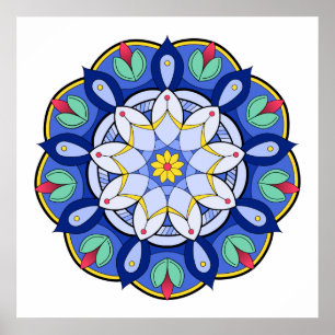 Mandala Muster 01 Poster