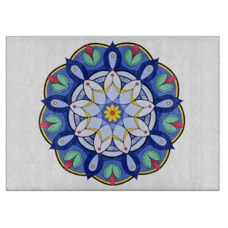 Mandala Muster 01 Schneidebrett