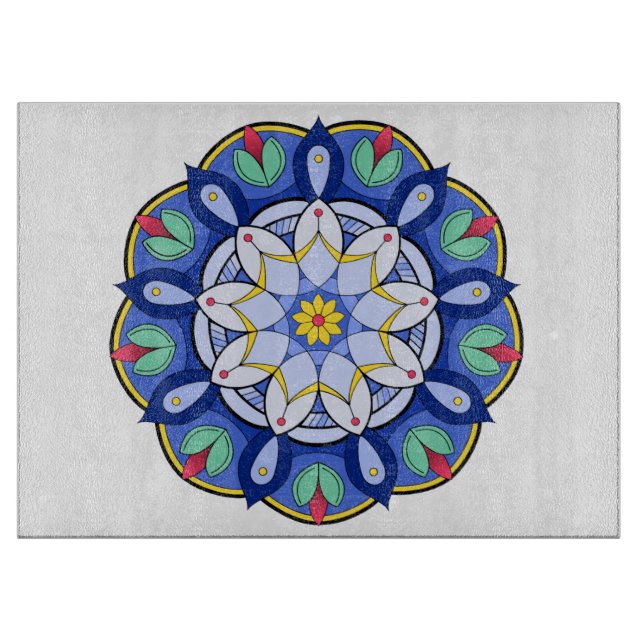 Mandala Muster 01 Schneidebrett (Vorderseite)