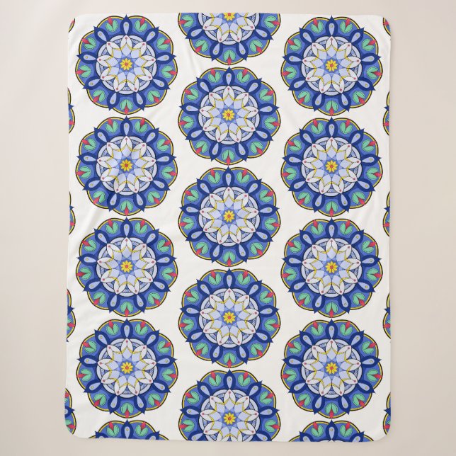 Mandala Muster 01 Sherpadecke (Vorderseite)
