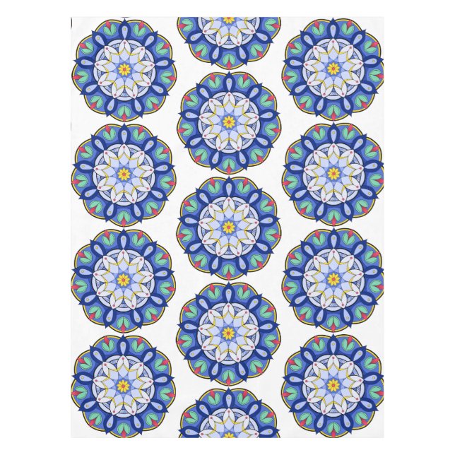 Mandala Muster 01 Tischdecke (Vorderseite)