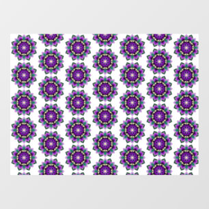 Mandala Muster 02 in lila Fensteraufkleber
