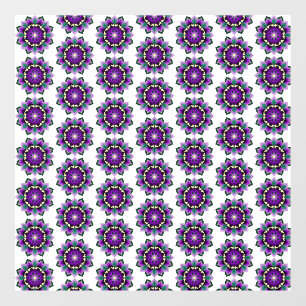 Mandala Muster 02 in lila Fensteraufkleber
