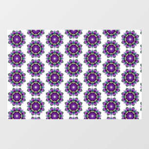 Mandala Muster 02 in lila Fensteraufkleber