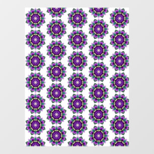 Mandala Muster 02 in lila Fensteraufkleber