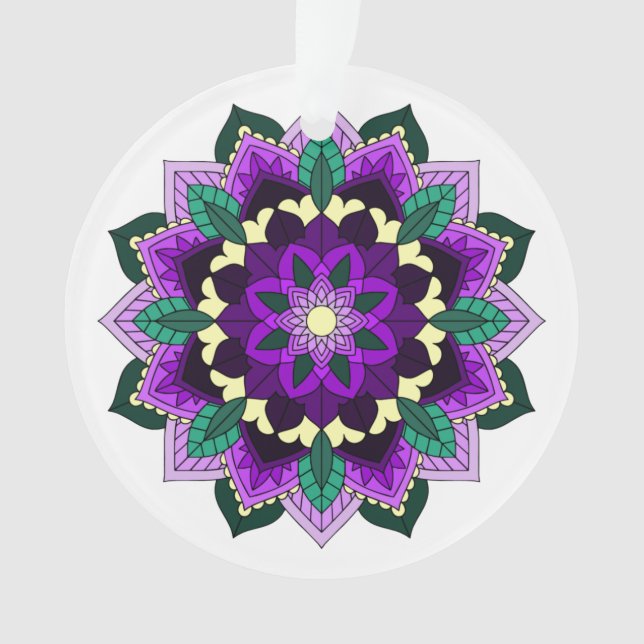 Mandala Muster 02 in lila Ornament (Vorderseite)