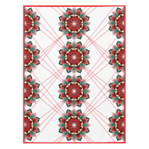 Mandala Muster 02 in rot Tischdecke