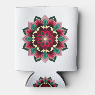 Mandala Muster 02 in tiefrosa Dosenkühler