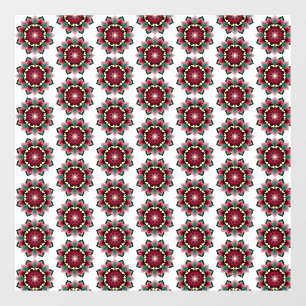 Mandala Muster 02 in tiefrosa Fensteraufkleber
