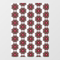 Mandala Muster 02 in tiefrosa