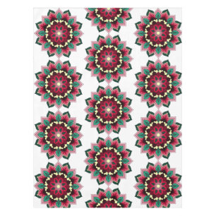 Mandala Muster 02 in tiefrosa Tischdecke