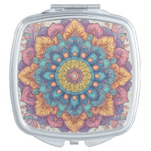 Mandala-Muster Blau und Gelb 