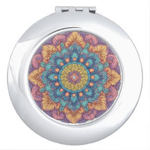 Mandala-Muster Blau und Gelb 