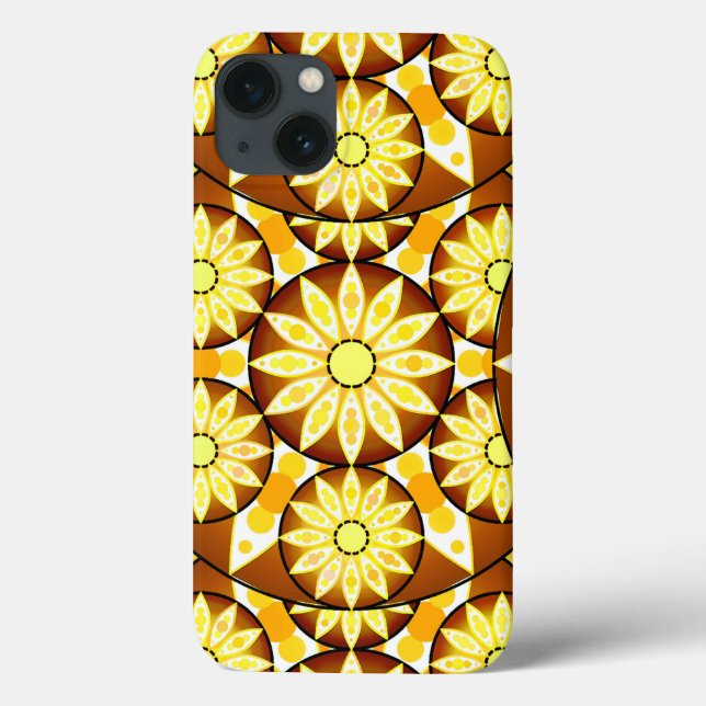 Mandala-Muster, Brauntöne und Gold Case-Mate iPhone Hülle (Rückseite)