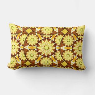 Mandala-Muster, Brauntöne und Gold Lendenkissen