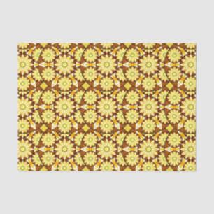 Mandala-Muster, Brauntöne und Gold Seidenpapier