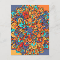 Mandala Muster bunt marokkanisch