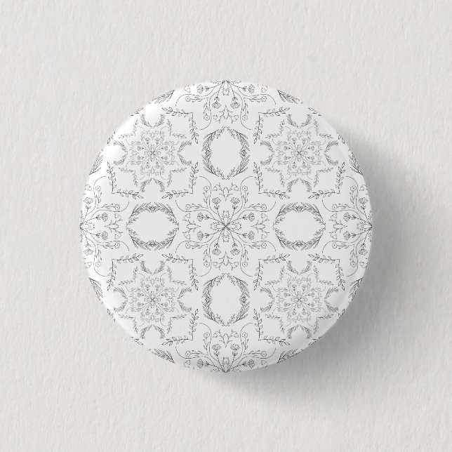 Mandala-Muster Button (Vorderseite)