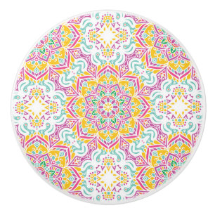 Mandala-Muster Keramikknauf