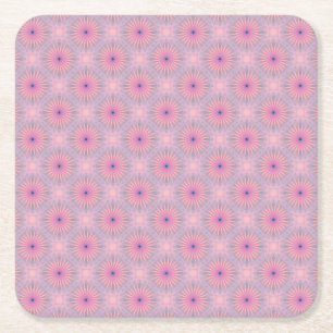 Mandala-Muster Rechteckiger Pappuntersetzer