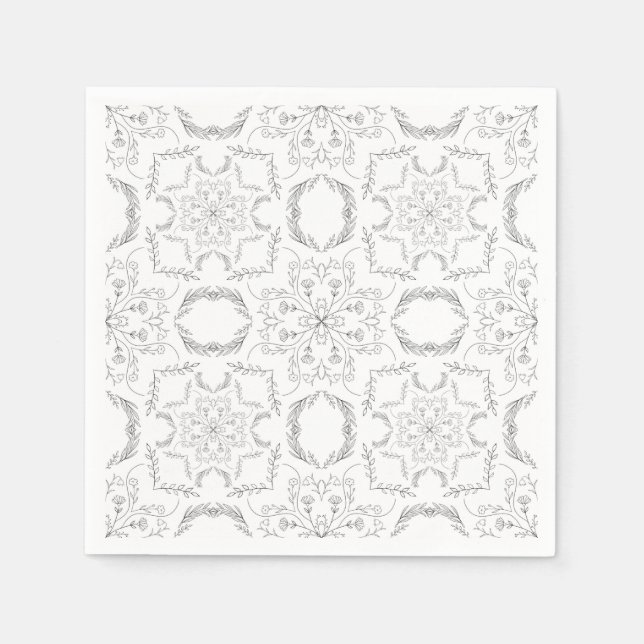 Mandala-Muster Serviette (Vorderseite)