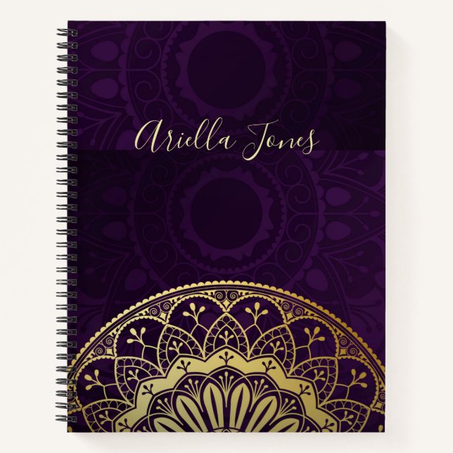 Mandala Name Journal Notizbuch (Vorderseite)