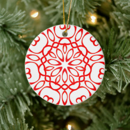 Mandala Niedliche Weihnachten Keramik Ornament