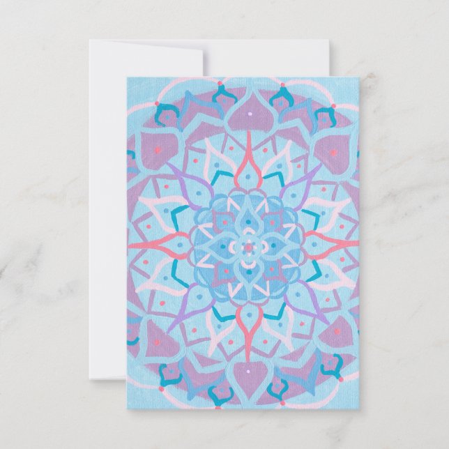 Mandala Note Card Dankeskarte (Vorderseite)