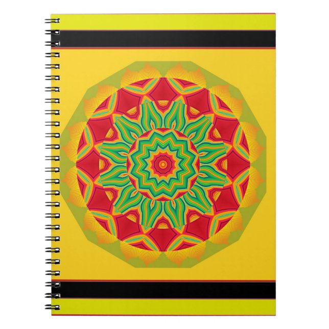 Mandala-Notebook Notizblock (Vorderseite)