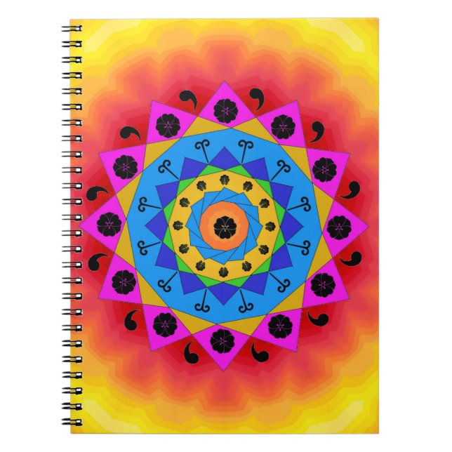 Mandala-Notebook Notizblock (Vorderseite)