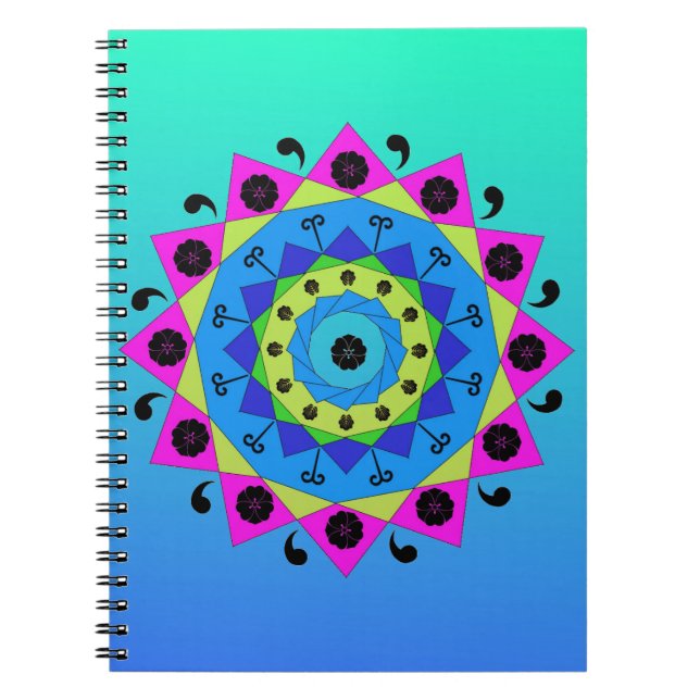Mandala-Notebook Notizblock (Vorderseite)