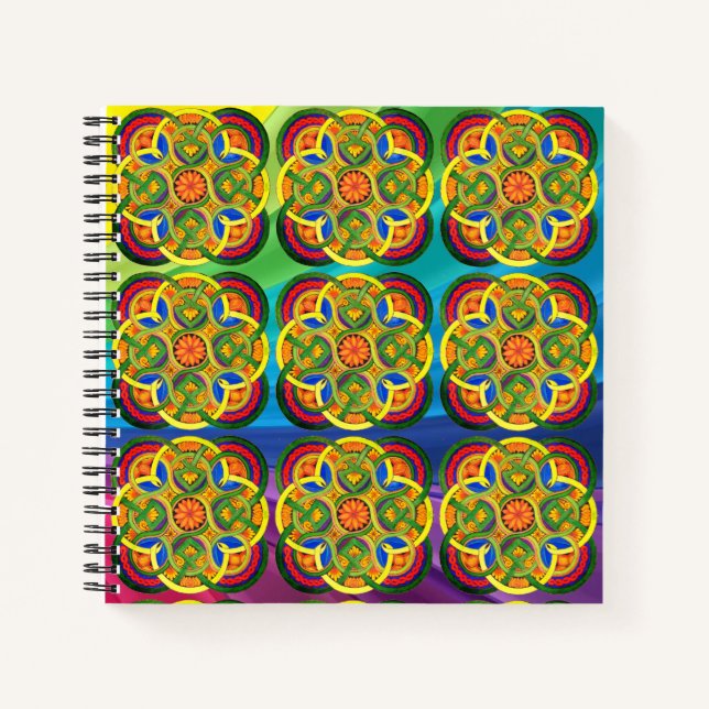 Mandala-Notebook Notizbuch (Vorderseite)