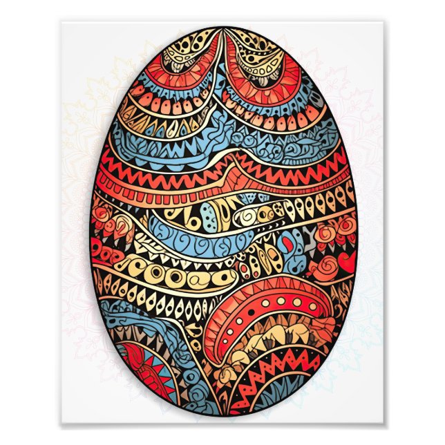 Mandala Oaster Egg Fotodruck (Vorne)
