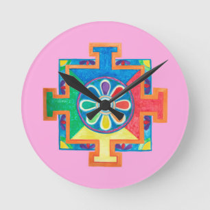 Mandala of Creation Runde Wanduhr