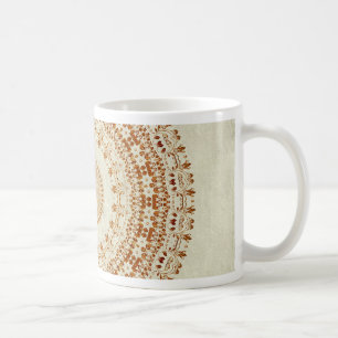 Mandala of Desire in Golden Yellow Tasse