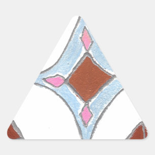 Mandala Ölgemälde Kunst drucken Dreieckiger Aufkleber