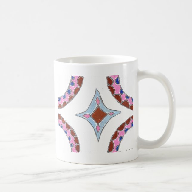 Mandala Ölgemälde Kunst drucken Kaffeetasse (Rechts)
