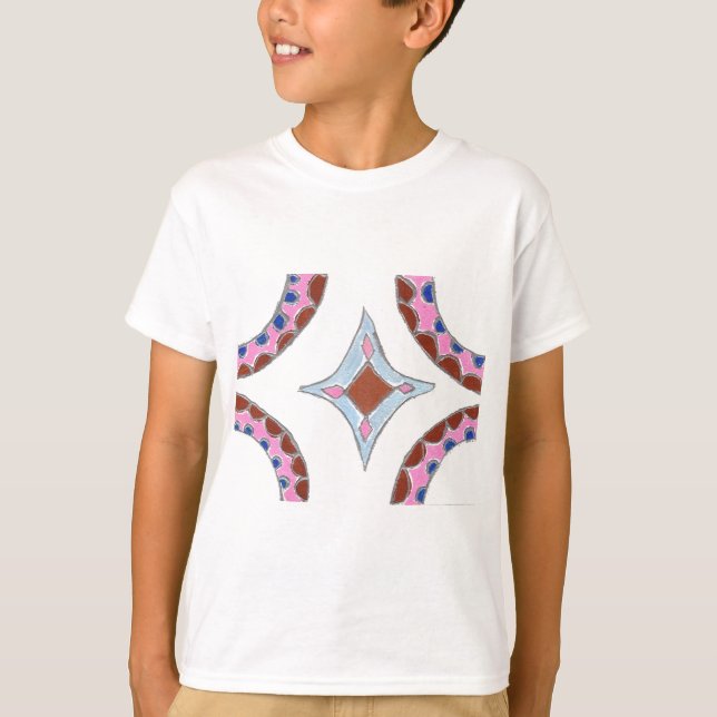Mandala Ölgemälde Kunst drucken T-Shirt (Vorderseite)
