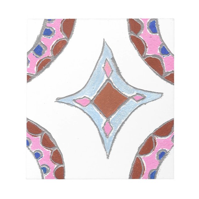 Mandala-Ölgemälde-Kunstprint Notizblock (Vorderseite)
